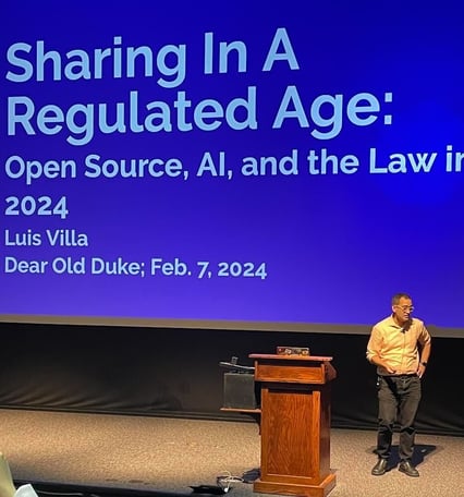 Luis Villa discusses Open Source, AI, and law at Duke