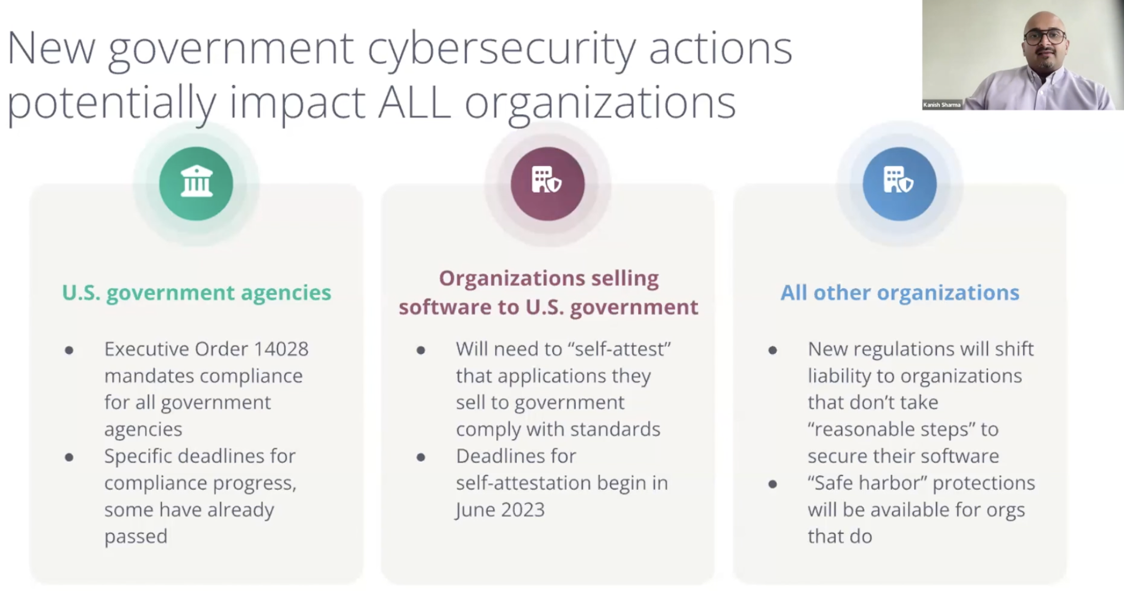 New government cybersecurity actions potentially impact ALL organizations